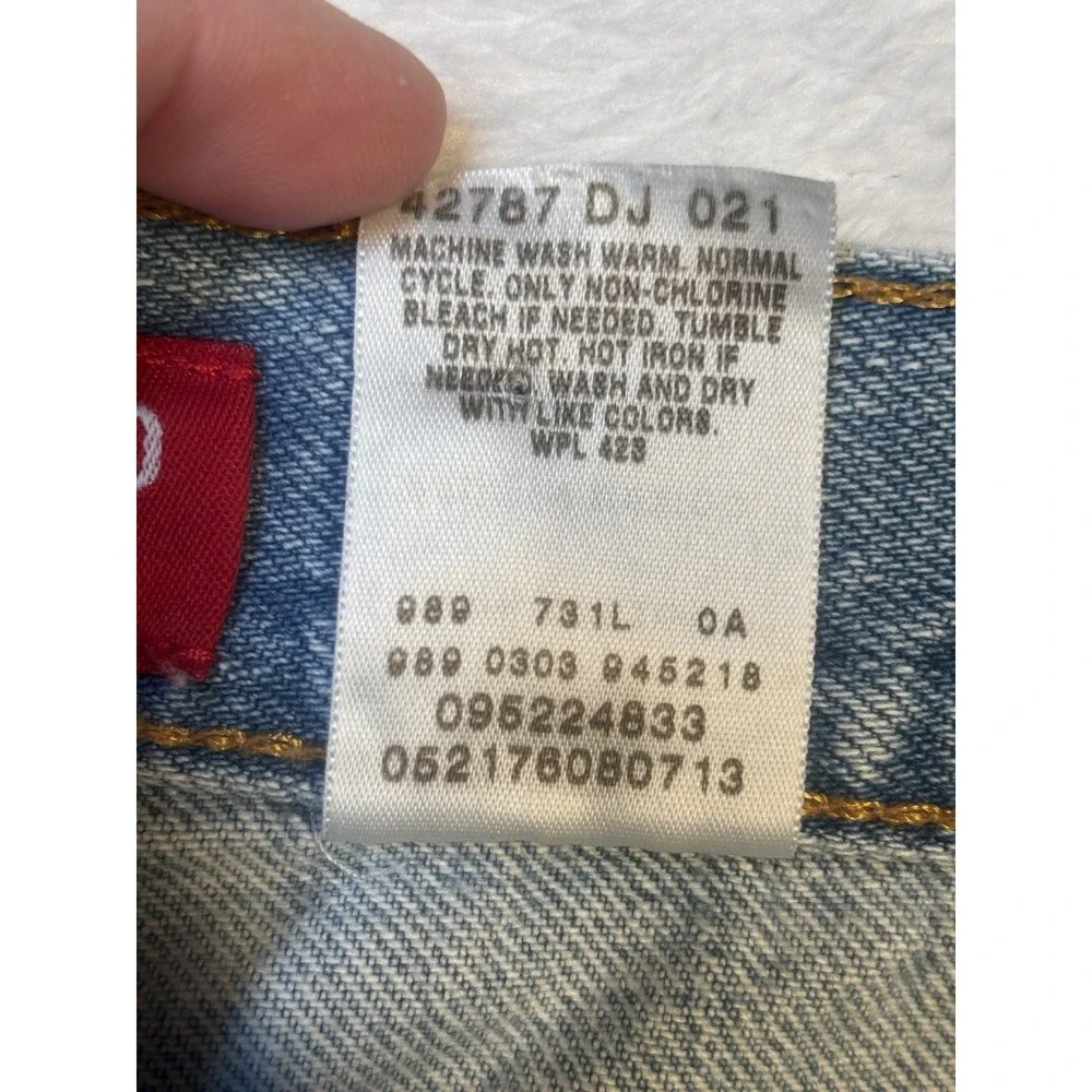 Levis 550 Jeans Men's 20S Classic Relaxed Fit Tapered Leg Denim Y2K‎ Cotton Blue